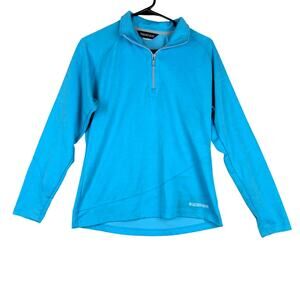 Boulder Gear Womens Jacket Blue Fleece 1/4 Zip Gorpcore Outdoors Warm Medium